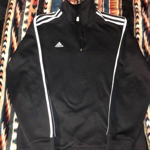 Adidas 3 stripe half Zip Sweater/Jacket